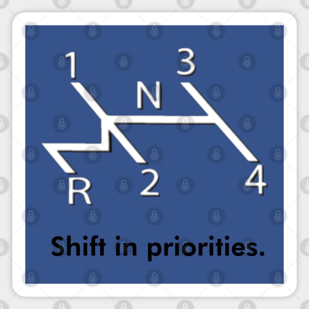 Shift in Priorities Sticker by amigaboy